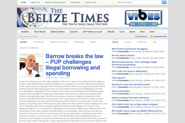 belizetimes.bz site used Gridhot