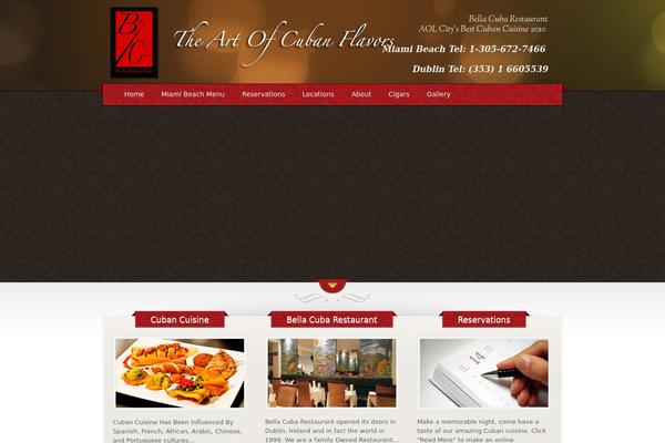 The Restaurant theme site design template sample