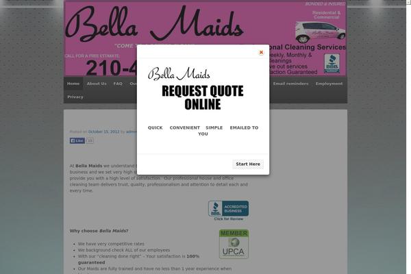 WordPress website example screenshot