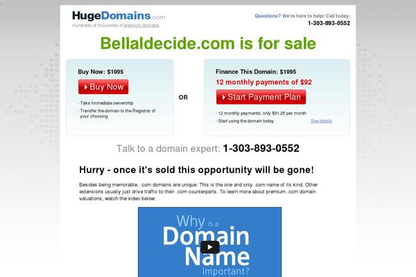 bellaidecide.com site used The Newswire