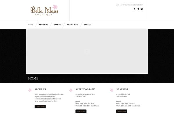 Melrose theme site design template sample