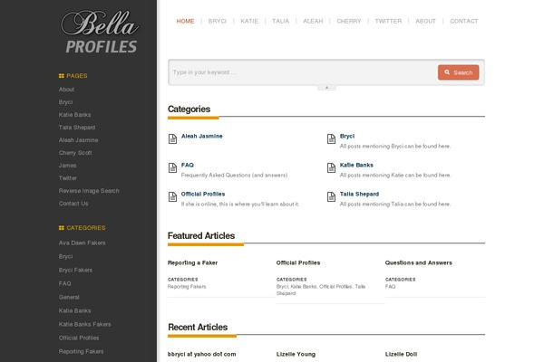 bellaprofiles.com site used Iknowledge