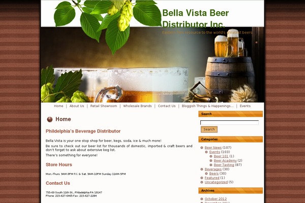 Beer theme site design template sample