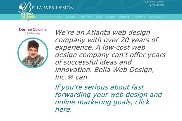 bellawebdesign.com site used Peacock