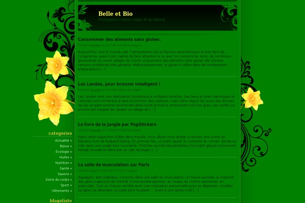 daffodil theme site design template sample