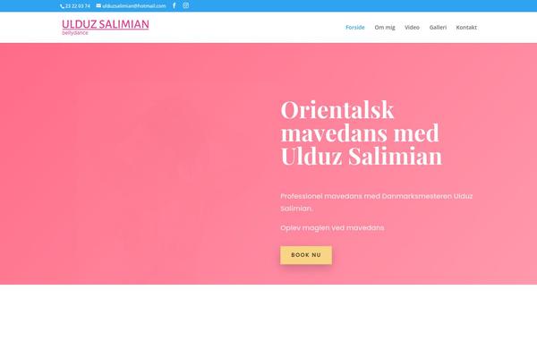 Divi theme site design template sample