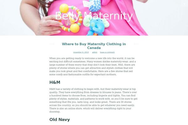 bellymaternity.ca site used Lyretail