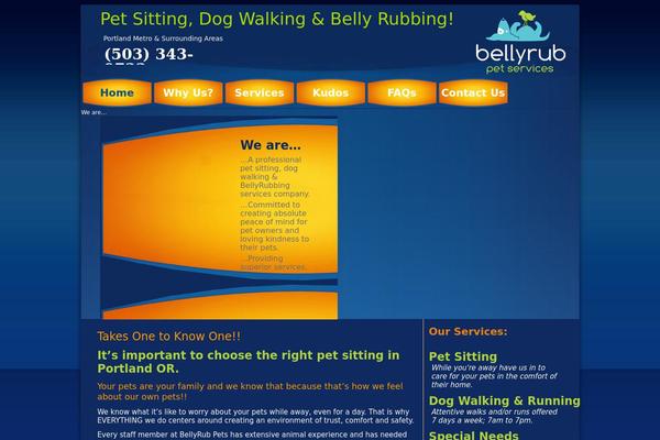 bellyrubpetservices.com site used Bellyrubpetv9