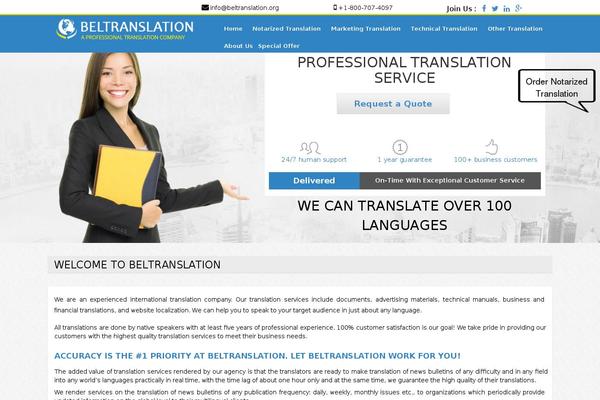 beltranslation.org site used Translation