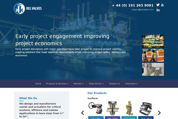 belvalves.com site used Bootstrap Canvas WP