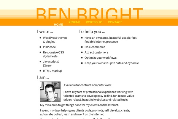 Site using Benbright plugin