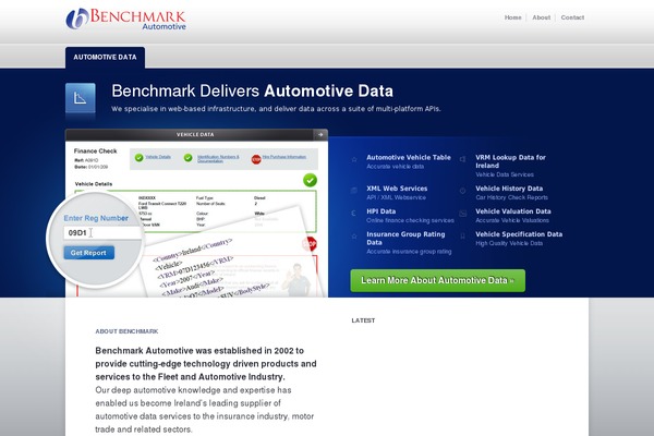 Benchmark theme site design template sample