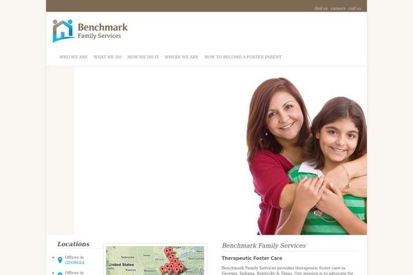 Benchmark theme site design template sample