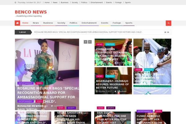 CoverNews theme site design template sample