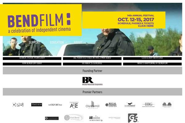 bendfilm.org site used Bendfilm-2016