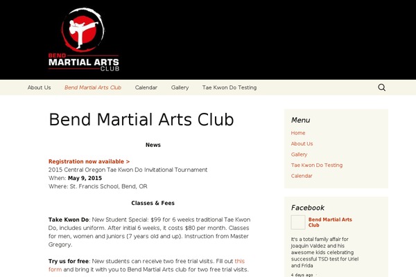 WordPress website example screenshot