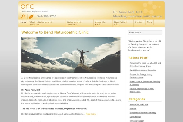 bendnaturopath.com site used Headway-2013