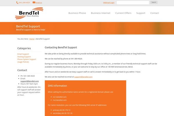 WordPress website example screenshot