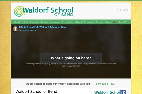 WordPress website example screenshot