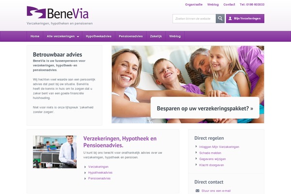 benevia.nl site used Benevia