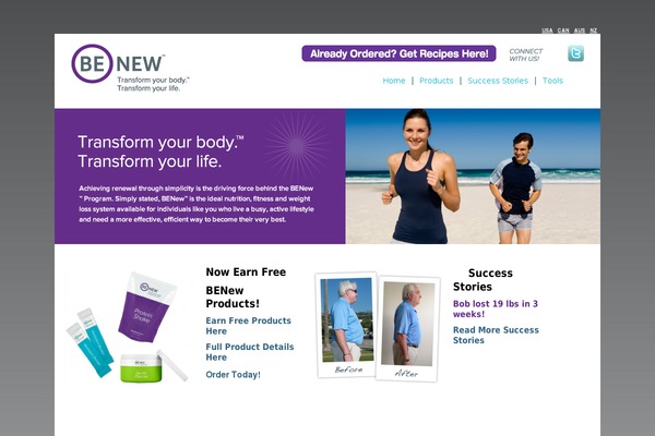 benewbody.com site used Benew2012v2