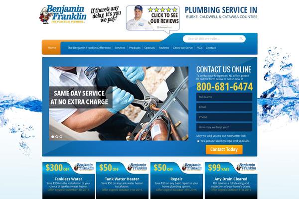 benfranklinplumbingmorganton.com site used Benjaminplumbing