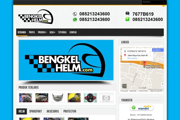 bengkelhelm.com site used Bengkelhelm
