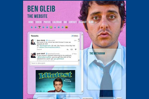 bengleib.com site used Gleib-theme