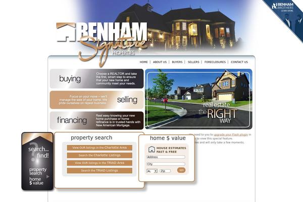 benhamsignature.com site used Signature