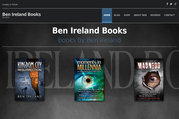 benirelandbooks.com site used Hercules-theme