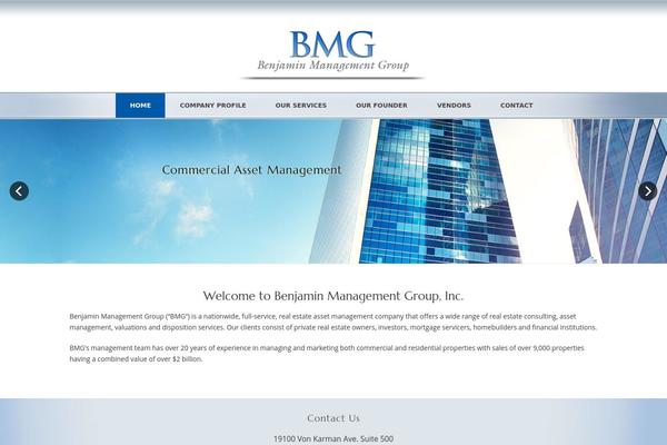 Bmg theme site design template sample
