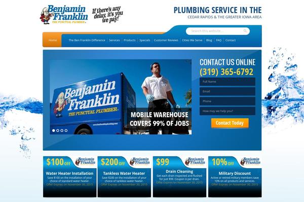 benjaminfranklinplumbingiowa.com site used Benjaminplumbing