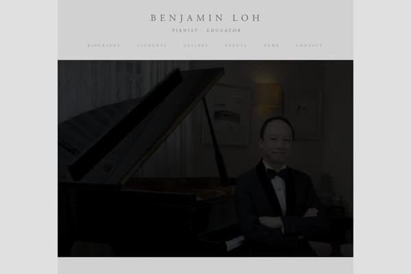 benjaminloh.com site used Piano