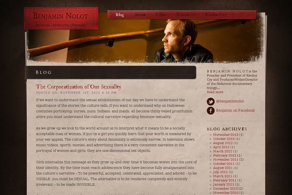 benjaminnolot.com site used Benjinolot