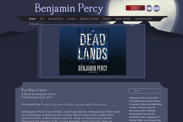 benjaminpercy.com site used Benjamin-percy