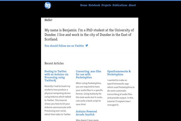 WordPress website example screenshot