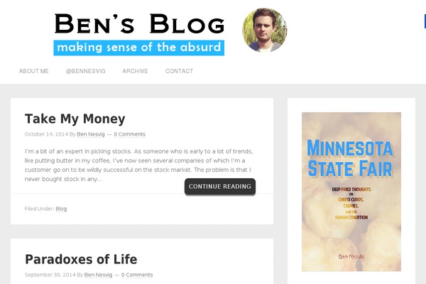 WordPress website example screenshot