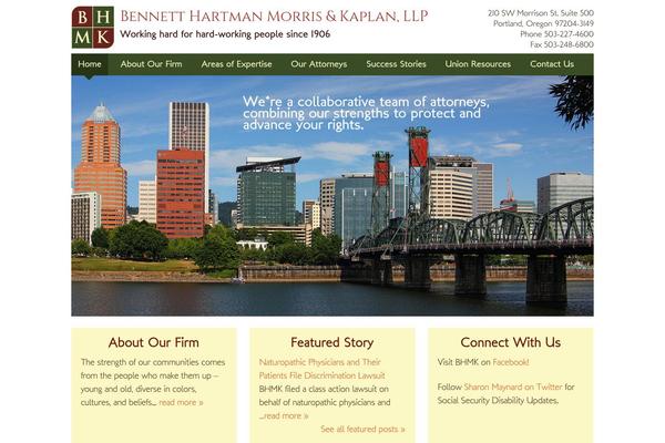 bennetthartman.com site used Bhmk-theme
