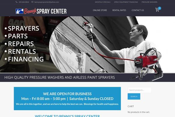 bennysspraycenter.com site used Spray-center