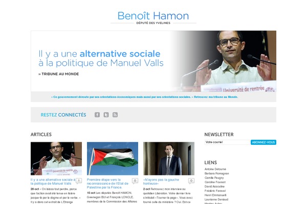 benoithamon.fr site used Benoithamon