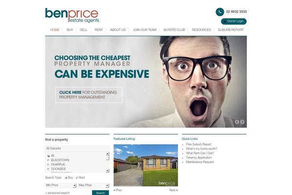 benprice.com.au site used Benprice