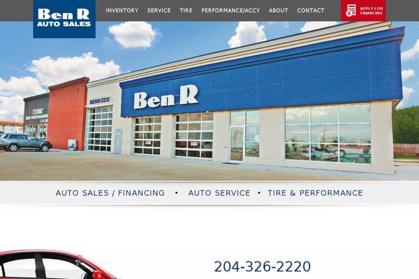 benrauto.com site used Automotive Car Dealership Business WordPress Theme