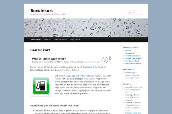 bensinkort.se site used Twentyeleven-matti-svenska