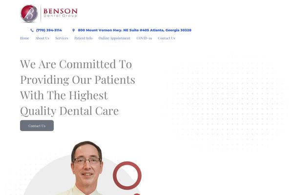 bensondentalgroup.com site used Nova-pro