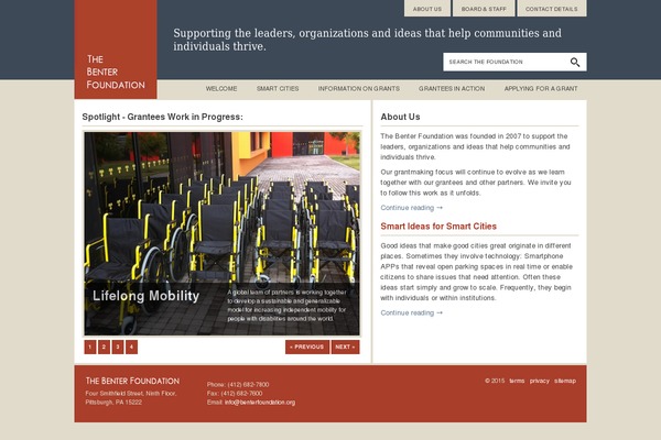 benterfoundation.org site used Benter