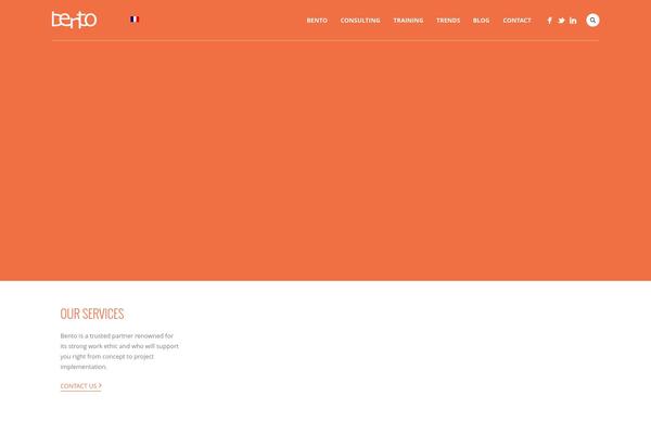 Bento theme site design template sample