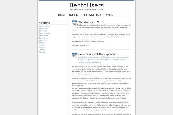 bentousers.com site used Blue-zinfandel-2column