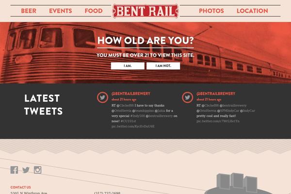 bentrailbrewery.com site used Bent-rail