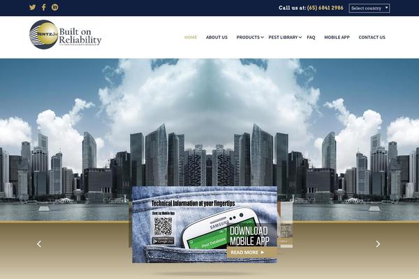 WordPress website example screenshot