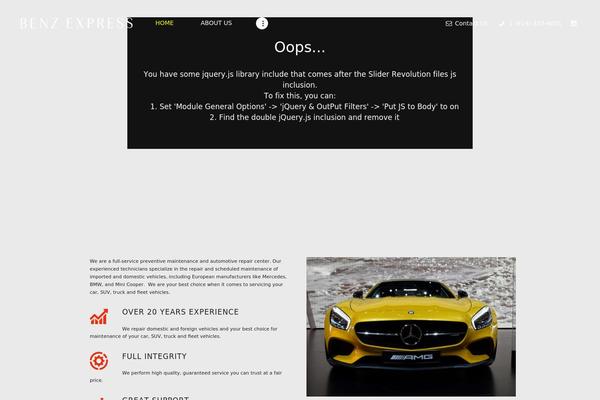 Autoparts theme site design template sample